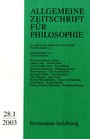 Allgemeine Zeitschrift für Philosophie: Heft 28.1/2003