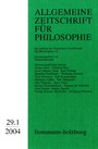 Allgemeine Zeitschrift für Philosophie: Heft 29.1/2004