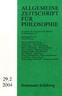 Allgemeine Zeitschrift für Philosophie: Heft 29.2/2004