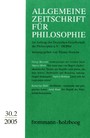 Allgemeine Zeitschrift für Philosophie: Heft 30.2/2005