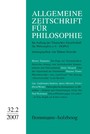 Allgemeine Zeitschrift für Philosophie: Heft 32.2/2007