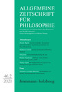 Allgemeine Zeitschrift für Philosophie: Heft 46.2/2021 - Abhandlungen