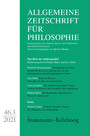 Allgemeine Zeitschrift für Philosophie: Das Böse im Anthropozän? Heft 46.3/2021