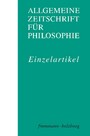 Grundverschieden. Immanente und transzendente Begründungsstrukturen bei Hans Blumenberg - Allgemeine Zeitschrift für Philosophie 46.2