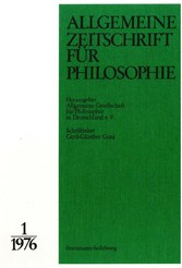 Allgemeine Zeitschrift für Philosophie: Heft 1.1/1976