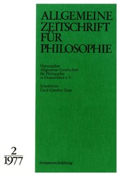 Allgemeine Zeitschrift für Philosophie: Heft 2.2/1977