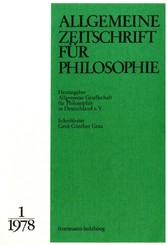 Allgemeine Zeitschrift für Philosophie: Heft 3.1/1978