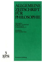 Allgemeine Zeitschrift für Philosophie: Heft 3.3/1978