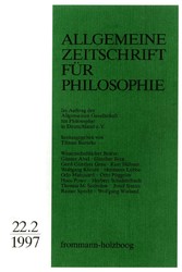 Allgemeine Zeitschrift für Philosophie: Heft 22.2/1997