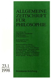 Allgemeine Zeitschrift für Philosophie: Heft 23.1/1998