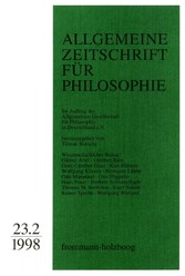 Allgemeine Zeitschrift für Philosophie: Heft 23.2/1998