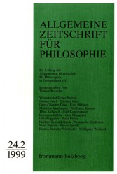 Allgemeine Zeitschrift für Philosophie: Heft 24.2/1999
