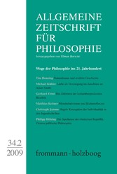 Allgemeine Zeitschrift für Philosophie: Heft 34.2/2009