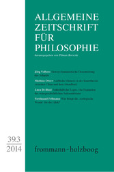 Allgemeine Zeitschrift für Philosophie: Heft 39.3/2014