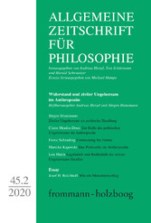Allgemeine Zeitschrift für Philosophie: Widerstand und ziviler Ungehorsam im Anthropozän. Heft 45.2/2020
